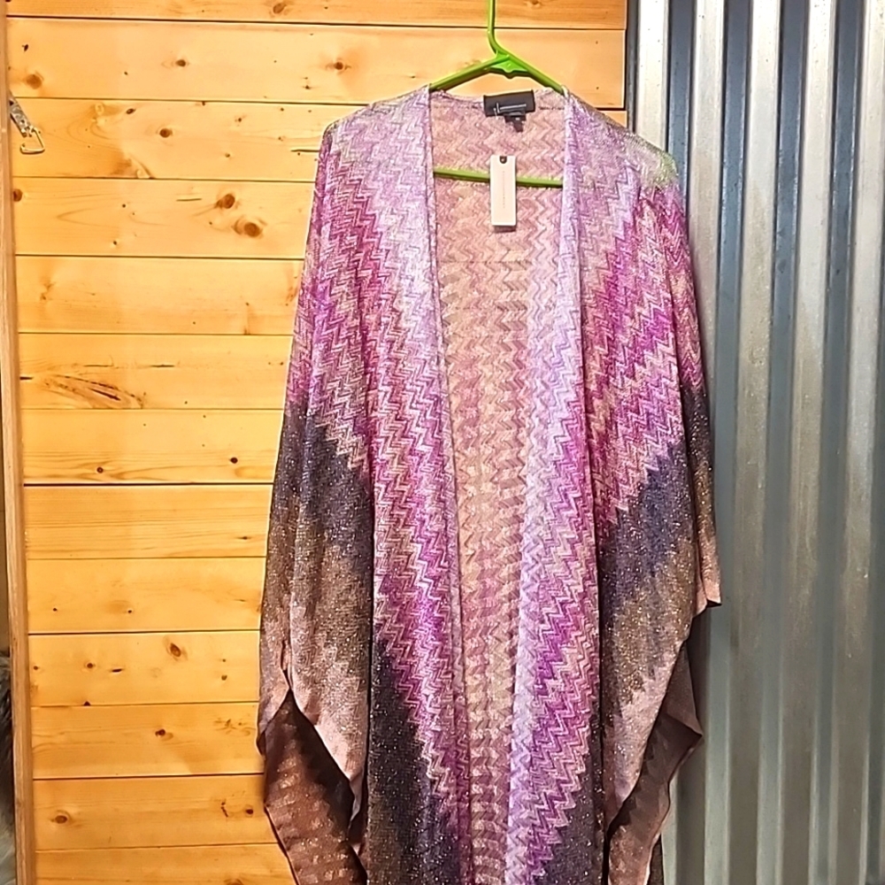 Anthropologie Chevron Duster Kimono ONE SIZE NWT Boho